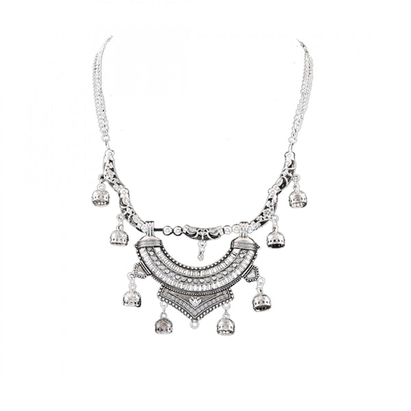 Afghani Designer Turkish Style Vintage Oxidised German Silver Tribal Necklace Pandeant Antique Jewellery Boho Gypsy