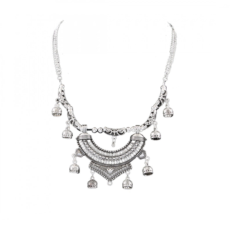 Afghani Designer Turkish Style Vintage Oxidised German Silver Tribal Necklace Pandeant Antique Jewellery Boho Gypsy