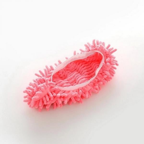 Pack Of_2 Multi Function Washable Dust Mop Floor Cleaning Slippers (Color: Assorted)