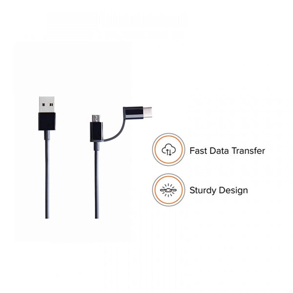 2_In_1 Usb Cable (Micro Usb To Type_C (Color: Assorted)
