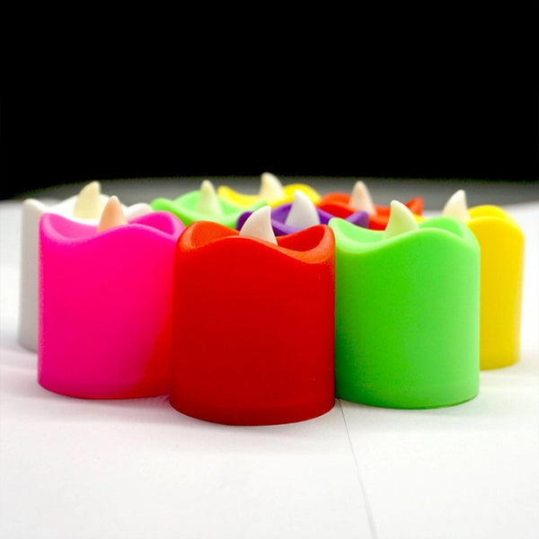 12 Pieces Festival Decorative LED Tealight Candles (Color: Assorted)