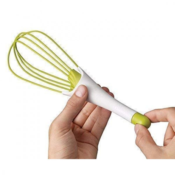 Pack Of_5 Fold Able Plastic Whisk Beater Hand Blender Mixer Froth Whisker Lassi Maker (Color:Assorted)