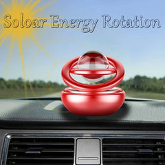 Solar Power Rotating Design Organic Fragrance Air Freshener Perfume With Perfume Tablets (Peach)