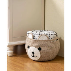 Cotton Bear Shaped Storage Baskets Pack of 1 (Mix)