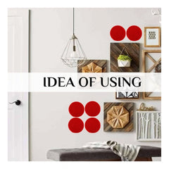 Cotton Rope Drink Coasters 4 Pcs Set (Red)