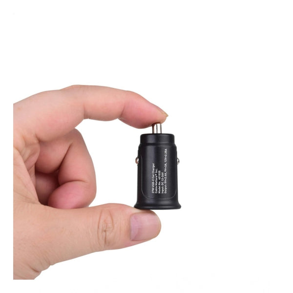 Plastic USB-C Car Charger Adapter (Black)