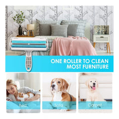 Plastic Dog Hair Remover Roller (Blue)