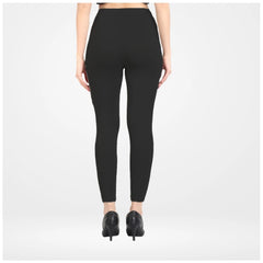 Women's Cotton Blended Solid Ankle legging (Black)
