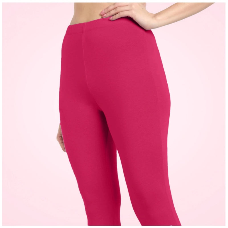 Women's Cotton Blended Solid Ankle legging (Rani)