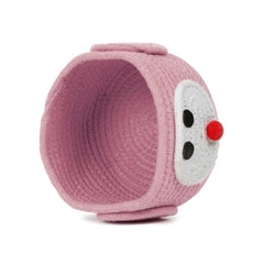 Cotton Pen Holder Pack of 1 Storage Basket For Clothes (Pink)