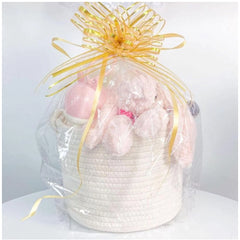 White Cotton Storage Basket (Pack of 1)