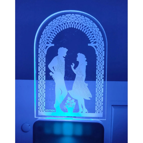 Romantic Love Couple AC Adapter Night Lamp