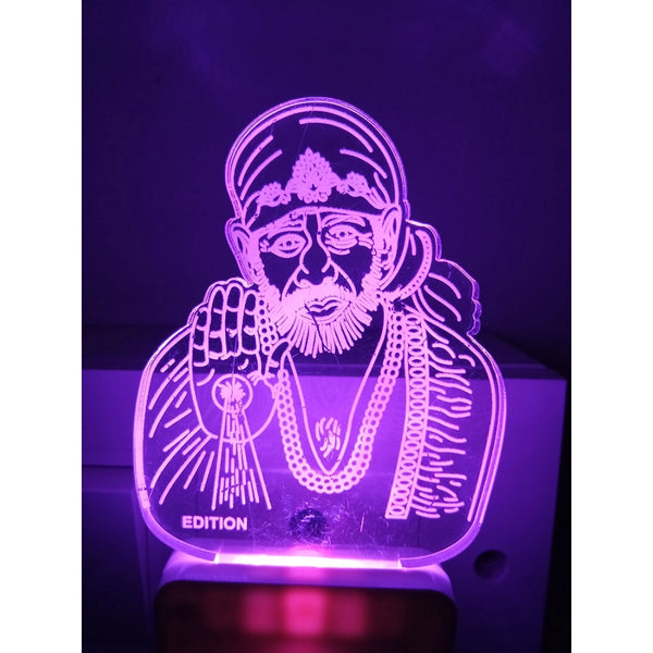 Shridi Sai Baba AC Adapter Night Lamp